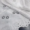 SATIN BORDER EMBROIDERY WHITE
