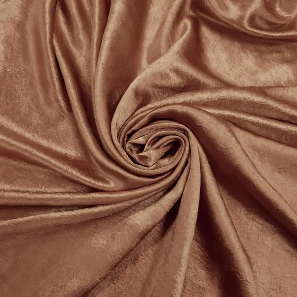 SATIN  CRUSHED 115CM COPPER