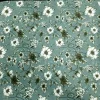 SATIN DULL PRINTED FLORAL SAGE