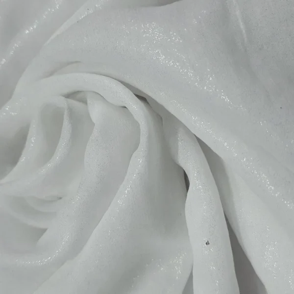 SATIN FOIL-HAMMERED WHITE