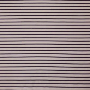PRINTED SATIN SMALL STRIPE(P456) IVORY BLACK