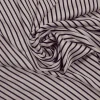PRINTED SATIN SMALL STRIPE(P456) IVORY BLACK