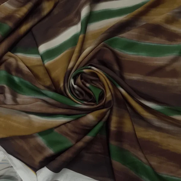SATIN PRINTED TIE DYE MULTI COLOR