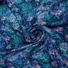 SATIN PRINTED VINTAGE FLORAL BLUE