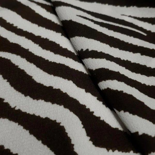 PRINTED BUBBLE SATIN INGWE BROWN
