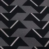 PRINTED BUBBLE SATIN ZIGZAG BLACK