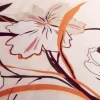 SATIN CHIFFON MID FLORAL PEACH