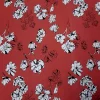 PRINTED COTTON SATEEN SPANDEX FLORAL WATERMELON
