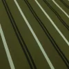 SAT(PSPN) SATEEN PRINTED STRIPED OLIVE AND BLACK