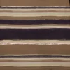 PRINTED COTTON SATEEN SPANDEX STRIPE CRAFT BROWN