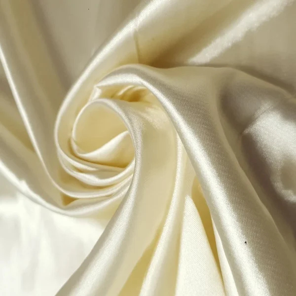STRETCH SATIN CREAM/GOLD