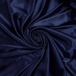 STRETCH SATIN NAVY BLUE