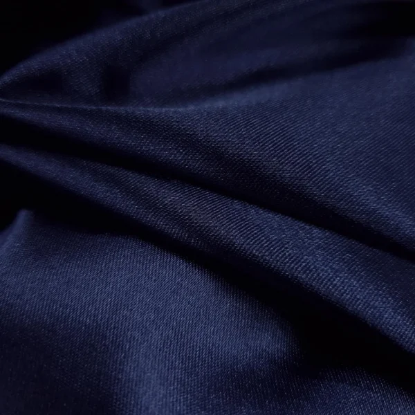 STRETCH SATIN NAVY BLUE