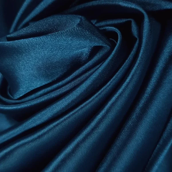 STRETCH SATIN TEAL