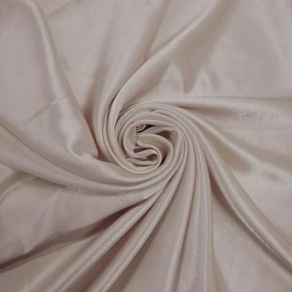 SATIN-BACKED CREPE LT-BEIGE