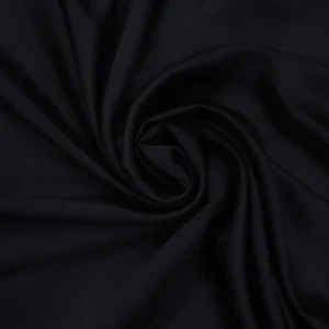 SATIN-BACKED CREPE BLACK