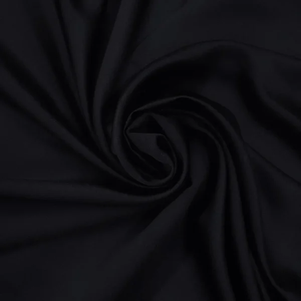 SATIN-BACKED CREPE BLACK