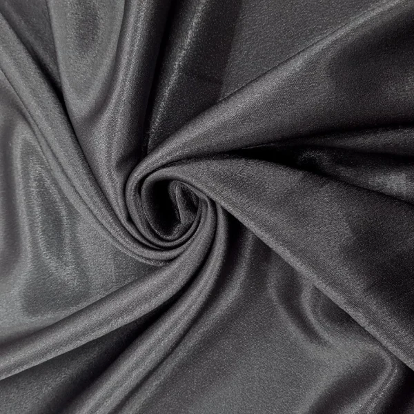 SATIN-BACKED CREPE  DARK GRAY