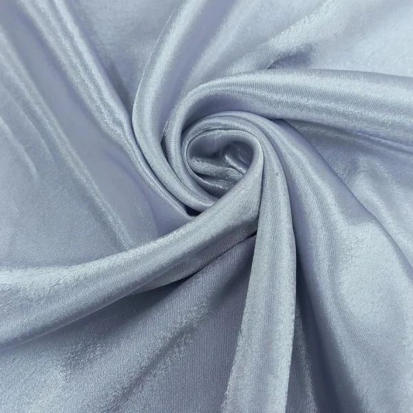 SATIN-BACKED CREPE SILVER