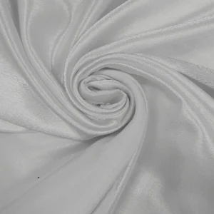 SATIN-BACKED CREPE WHITE