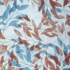 SATIN BACKED PRINTED LEAF WHITE