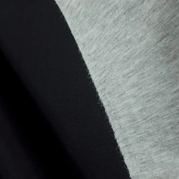 SCUBA BONDED TWOTONE BLACK AND GREY