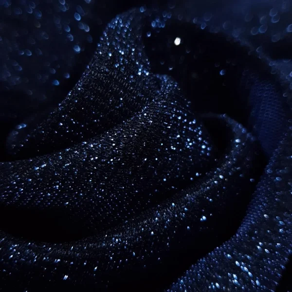 SCUBA BONDED(2745-2)LUREX NAVY