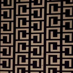 SCUBA PRINT FEND-BIG BLACK and TAUPE