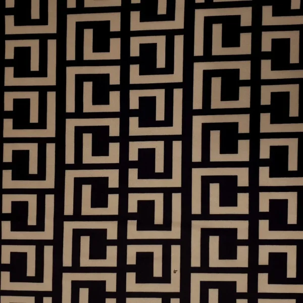 SCUBA PRINT FEND-BIG BLACK and TAUPE