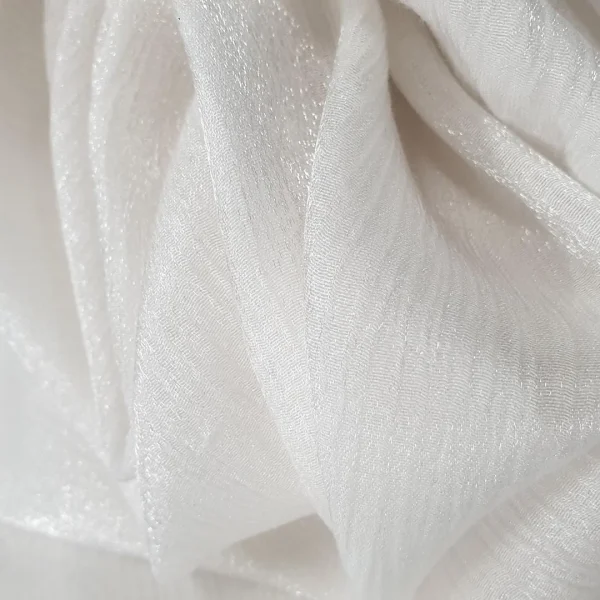 YORYU SHIMMER LUREX YARN DETAIL WHT