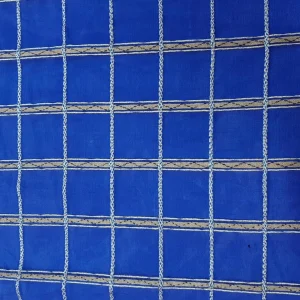 SILK ORGANZA DRY CLEAN ONLY EMBOSSED LUREX ROYAL