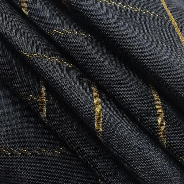 SLKO-CHK.B-3.webp SILK ORGANZA ----DRY CLEAN ONLY----CHECK EMBELLISHMENT BLACK