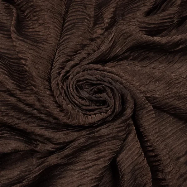 SLKOC-BRN-1-1.webp SILK ORGANZA CRUSHED----DRY CLEAN ONLY---- BROWN