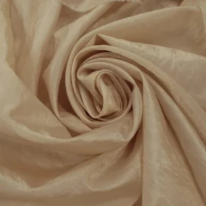 SILK ORGANZA CRUSHED----DRY CLEAN ONLY---- GOLD
