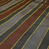 SILK ORGANZA STRIPE BRN MAUV