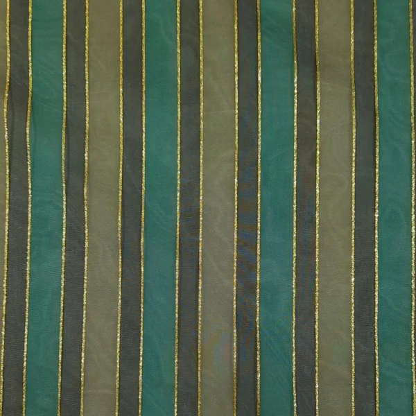 SILK ORGANZA STRIPE GREY BOTT