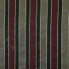 SILK ORGANZA STRIPE MAROON AND TAUPE