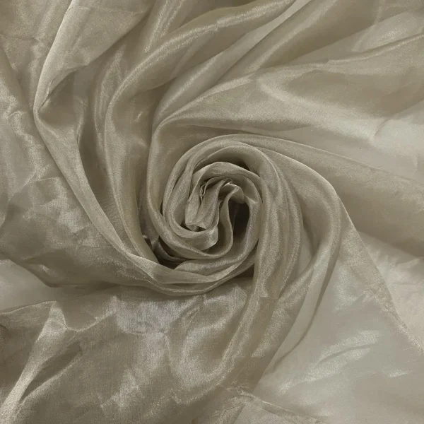 SILK ORGANZA TISSUE----DRY CLEAN ONLY---- CHAMPAGNE GOLD