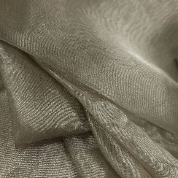 SILK ORGANZA TISSUE----DRY CLEAN ONLY---- CHAMPAGNE GOLD
