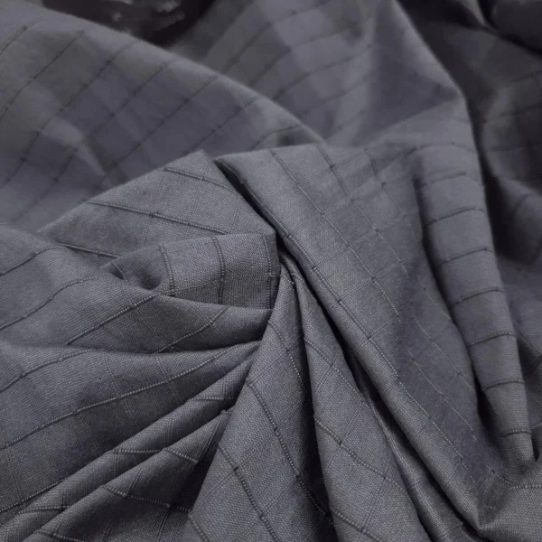 100% PURE RAW SILK DRY CLEAN ONLY  PIN TUCK SILVER