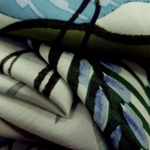 PRINTED SUPER SOFT HAMMERED TROPICAL MINT