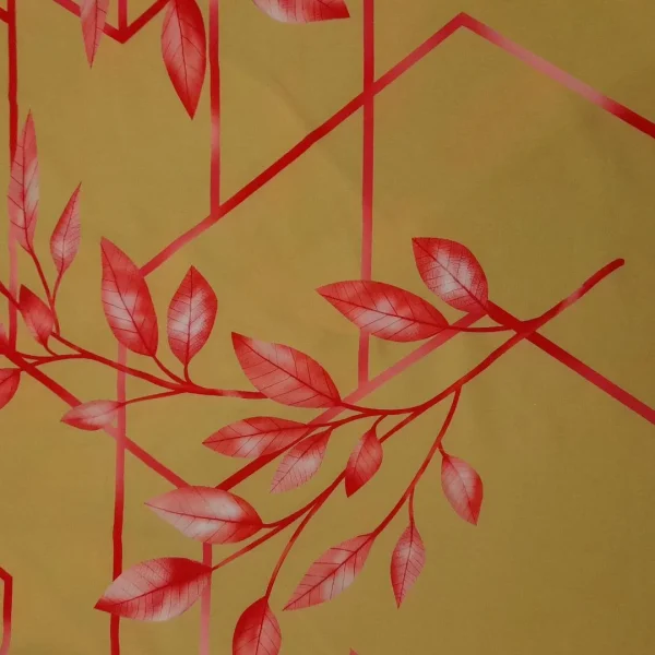 SUPER SOFT PRINT LEAF GOLD