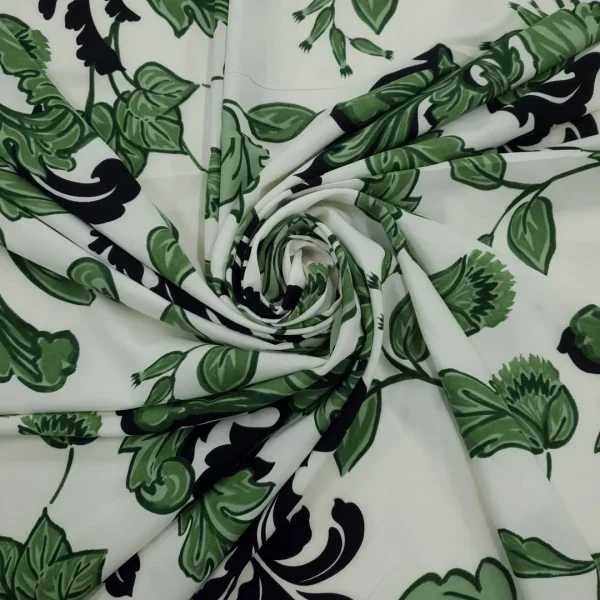 PRINTED SUPER SOFT VECTOR FLORAL GREEN