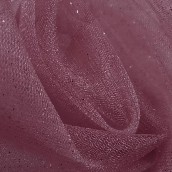 TULLE METALLIC DUSTY PINK