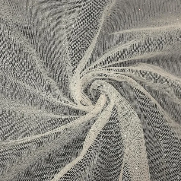 TULLE METALLIC IVORY
