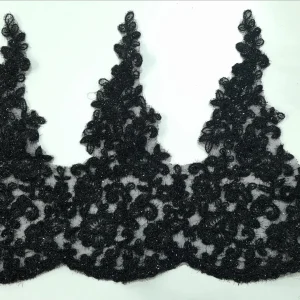 BRIDAL LACE SHOOTING STAR BLACK