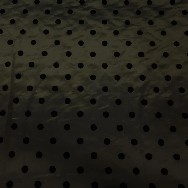 TWO TONE  TAFETTA  POLKA OLIVE
