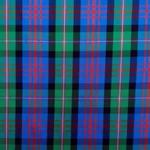 TWO TONE  TAFETTA  SCOT CHECK GREEN   BLUE