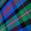 TWO TONE  TAFETTA  SCOT CHECK GREEN   BLUE