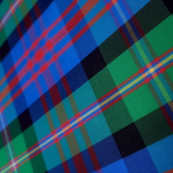 TWO TONE  TAFETTA  SCOT CHECK GREEN   BLUE